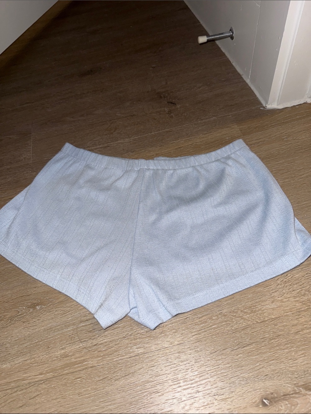 H&M Light Blue cotton Lounge Shorts